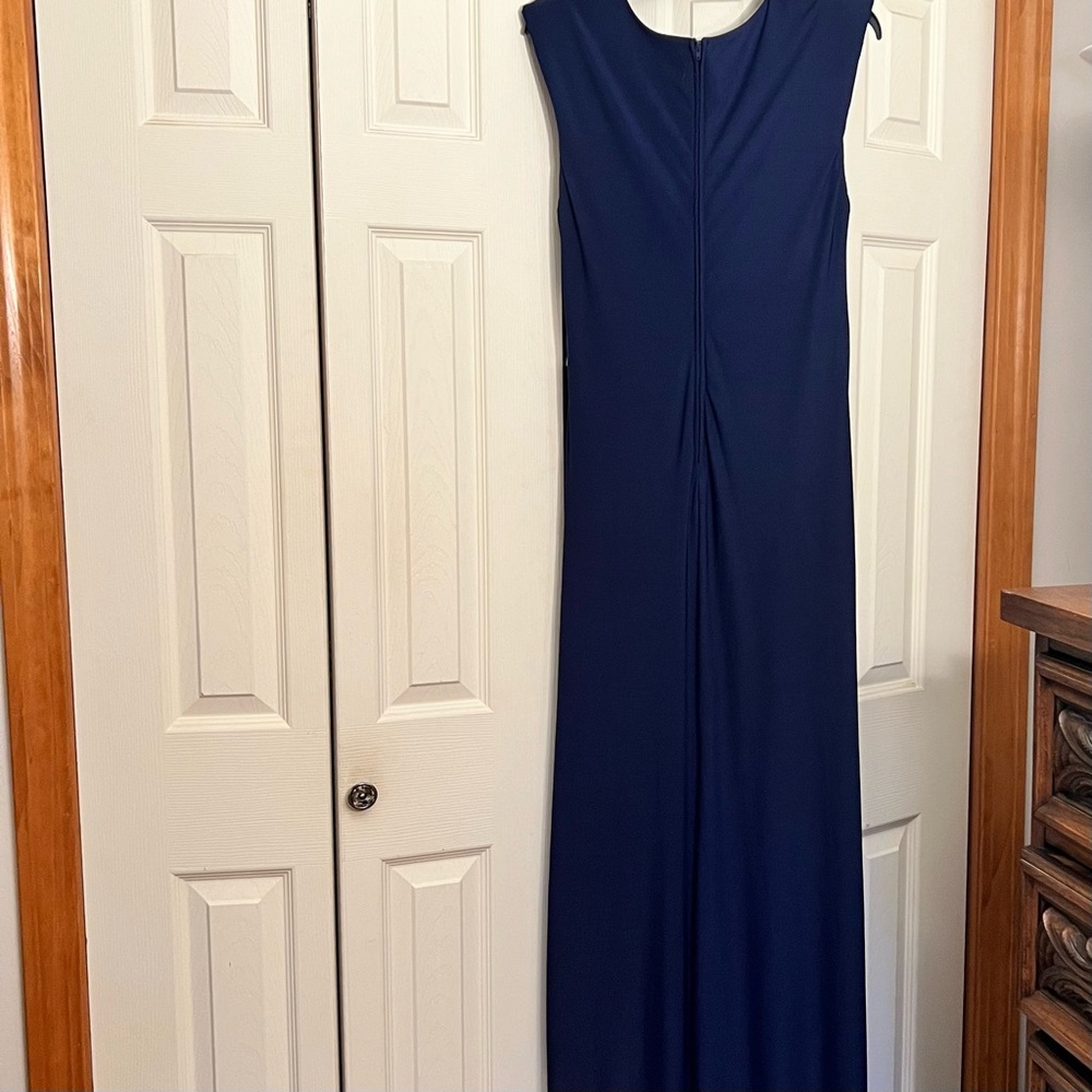 Premier Amour Deep Blue Gown - Picture 4 of 8